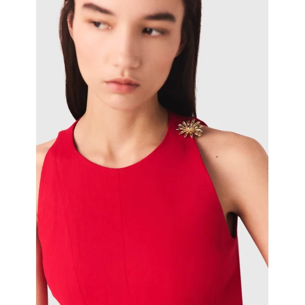 Maje Dress Parisian Accessible Luxury Clothing at Coveti