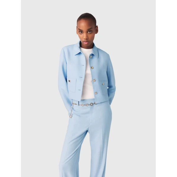 Maje Jacket Parisian Accessible Luxury Clothing at Coveti