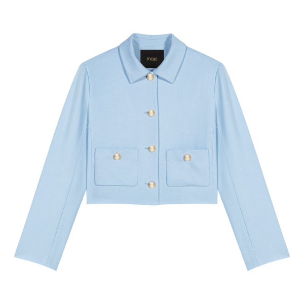 Maje Jacket Parisian Accessible Luxury Clothing at Coveti