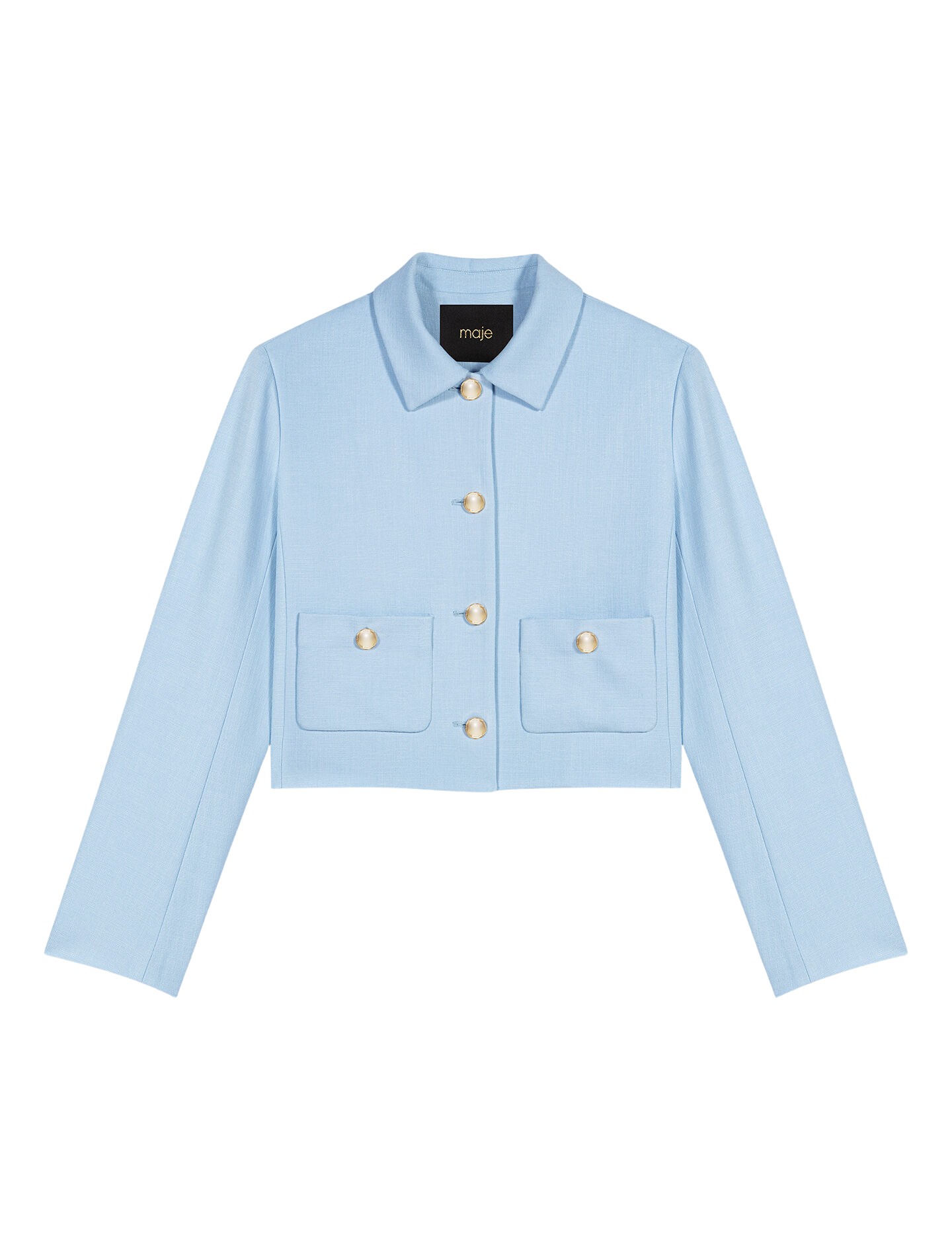 Maje-Short-Single-Breasted-Jacket76610_nobg Maje Jacket Parisian Accessible Luxury Clothing at Coveti