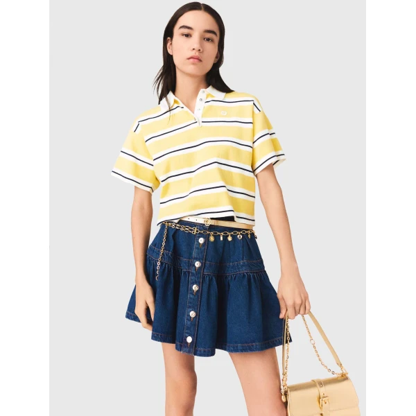 Maje Polo Parisian Accessible Luxury Clothing at Coveti