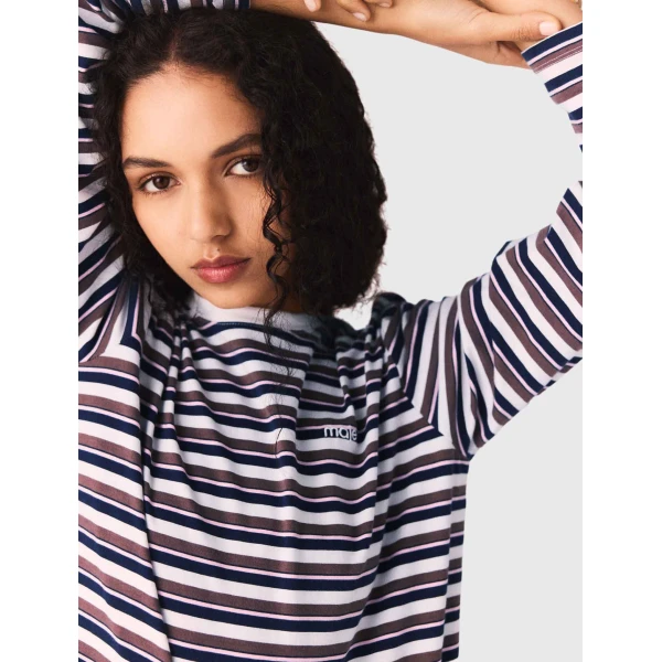 Maje T-shirt Parisian Accessible Luxury Clothing at Coveti