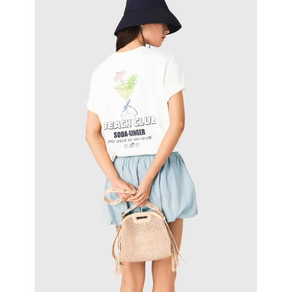 Maje T-shirt Parisian Accessible Luxury Clothing at Coveti