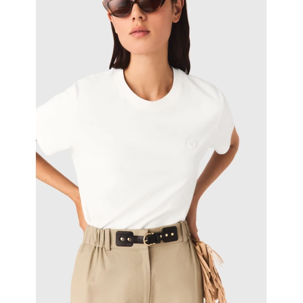 Maje T-shirt Parisian Accessible Luxury Clothing at Coveti
