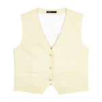 Maje Vest Parisian Accessible Luxury Clothing at Coveti