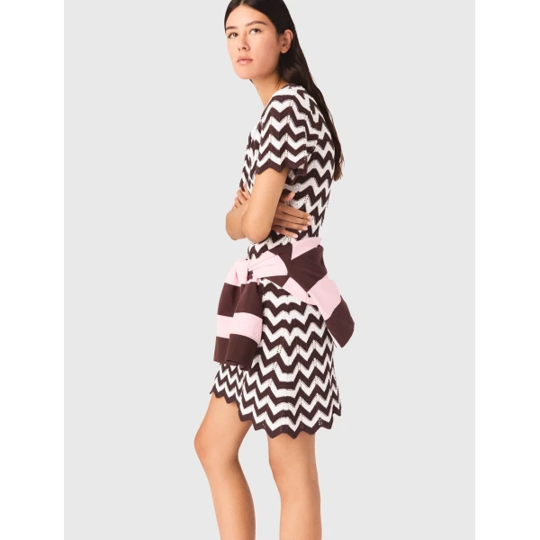 Maje Dress Parisian Accessible Luxury Clothing at Coveti
