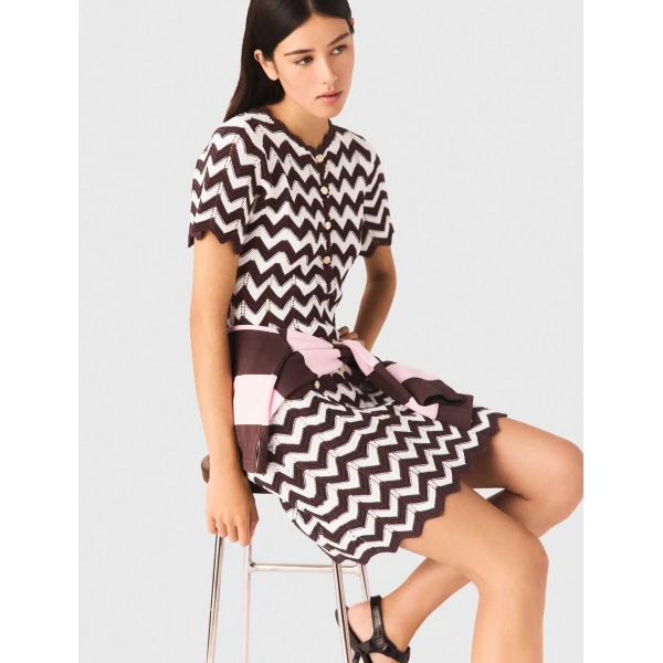 Maje Dress Parisian Accessible Luxury Clothing at Coveti