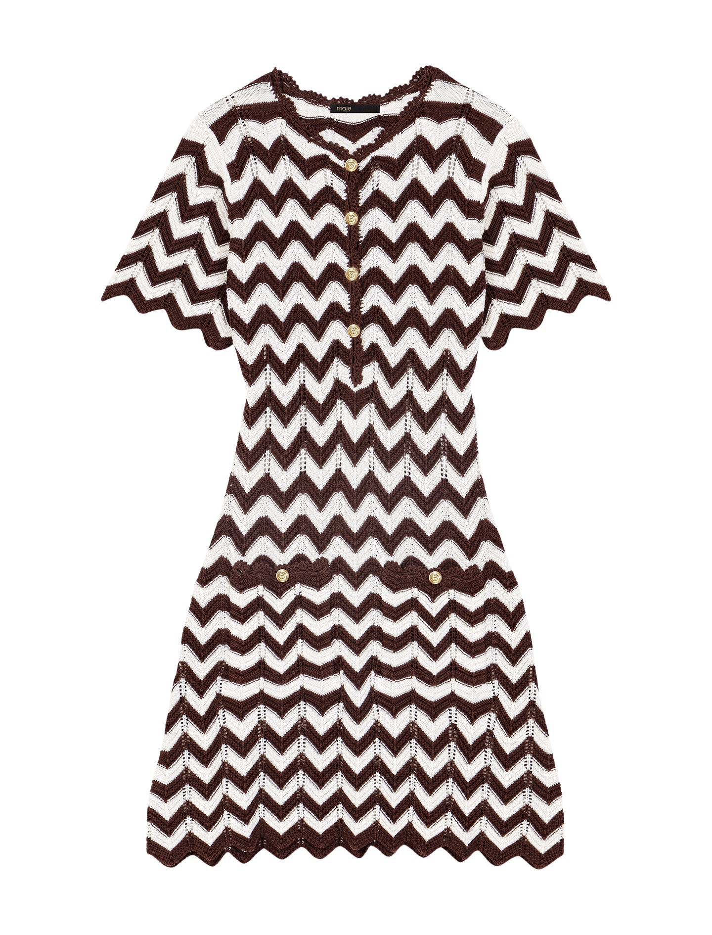 Maje Dress Parisian Accessible Luxury Clothing at Coveti