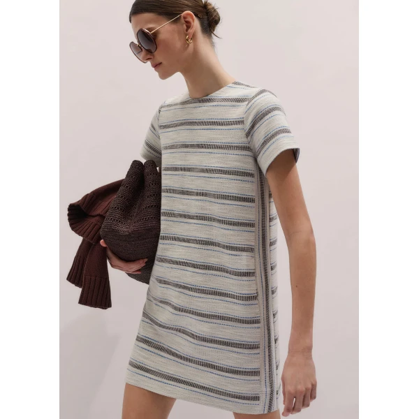 Me and Em A-Line Mini Dress
Textured Jersey Dress, view 6