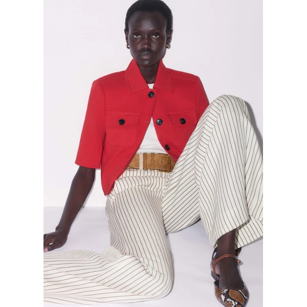 Me and Em Box Crop Jacket
Viscose Blend Jacket, view 6