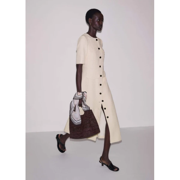 Me and Em Button Front Maxi Dress
Textured Tweed Dress, view 6