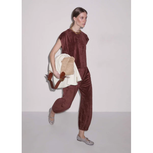Me and Em Cap Sleeve Crop Tee
Toweling Jersey Top, view 2
