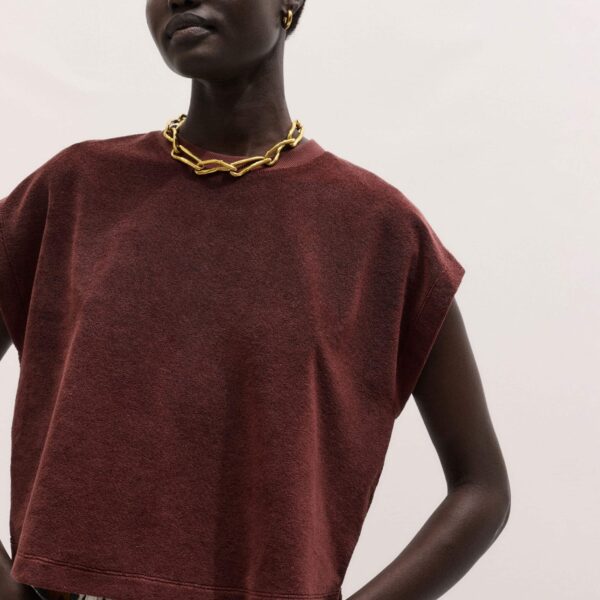 ME+EM Cap Sleeve Crop Tee