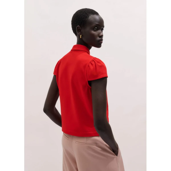 Me and Em Cap Sleeve Polo Tee
Cotton Jersey Top, view 3