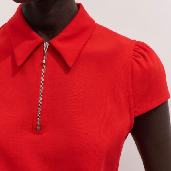 ME+EM Cap Sleeve Polo Tee