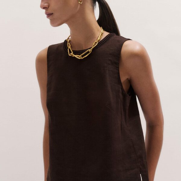 ME+EM Crochet Trim Crop Top