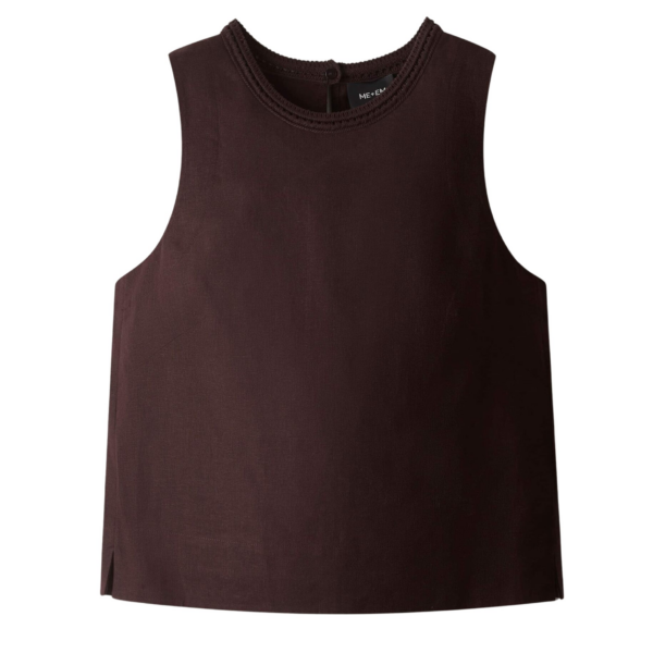 ME+EM Crochet Trim Crop Top