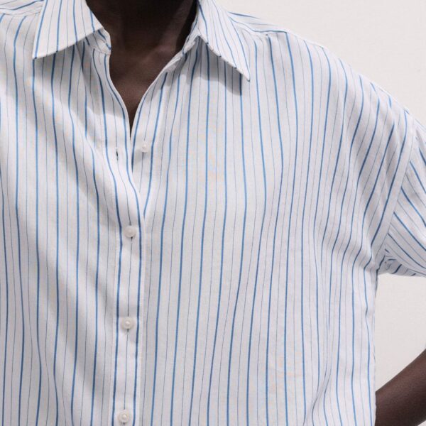 Striped Cotton - Tops - Intelligent British Fashion at Coveti