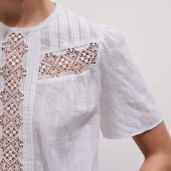 ME+EM Embroidered Cutout Tee