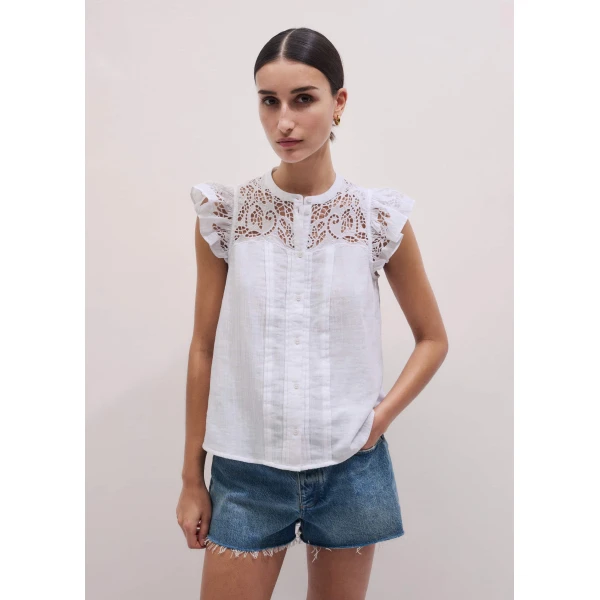 Me and Em Embroidered Swing Top
Cotton Cheesecloth Top, view 3