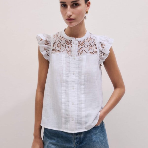 ME+EM Embroidered Swing Top