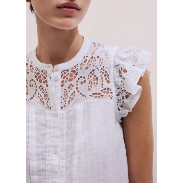 Me and Em Embroidered Swing Top
Cotton Cheesecloth Top, view 5