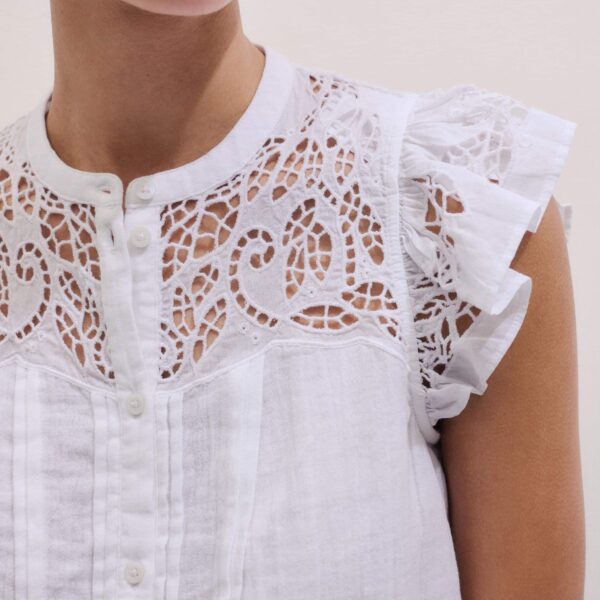 ME+EM Embroidered Swing Top