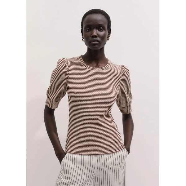 Me and Em Feminine Sleeve Tee
Textured Jersey Top, view 2