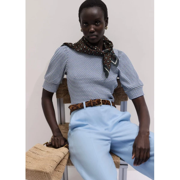 Me and Em Feminine Sleeve Tee
Textured Jersey Top, view 6