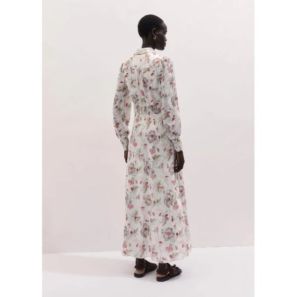 Me and Em Fit + Flare Maxi Dress
Silk-Blend Twill Dress, view 3
