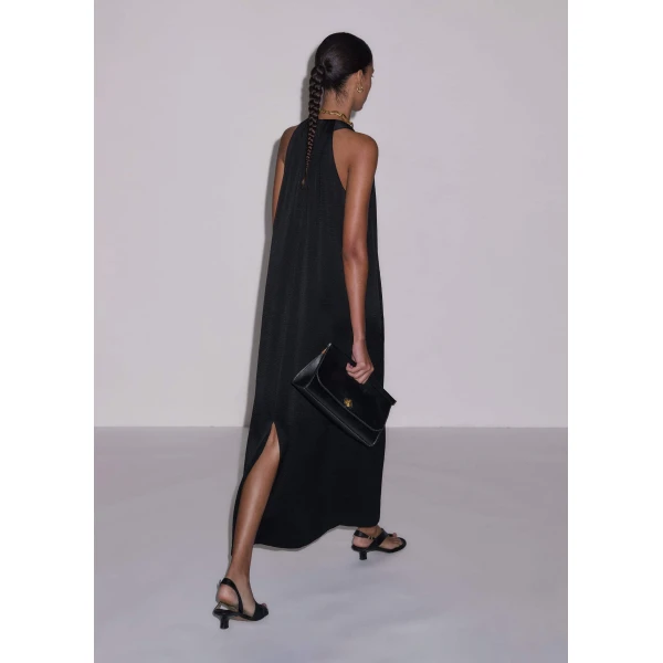Me and Em Halterneck Maxi Dress
Fluid Satin Dress, view 4
