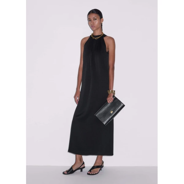 Me and Em Halterneck Maxi Dress
Fluid Satin Dress, view 6