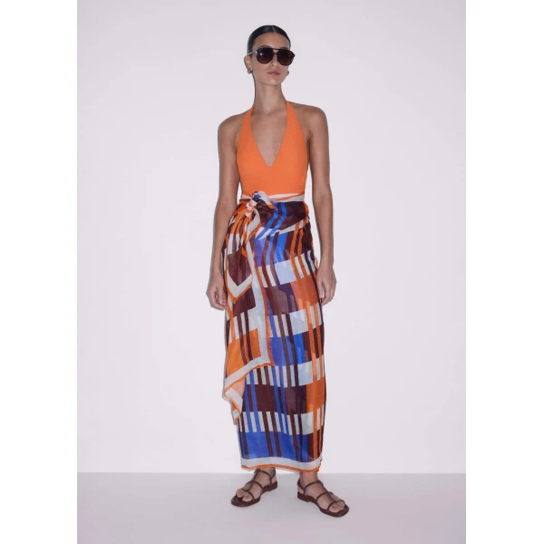 Me and Em Halterneck Swimsuit
Textured Stretch, view 2