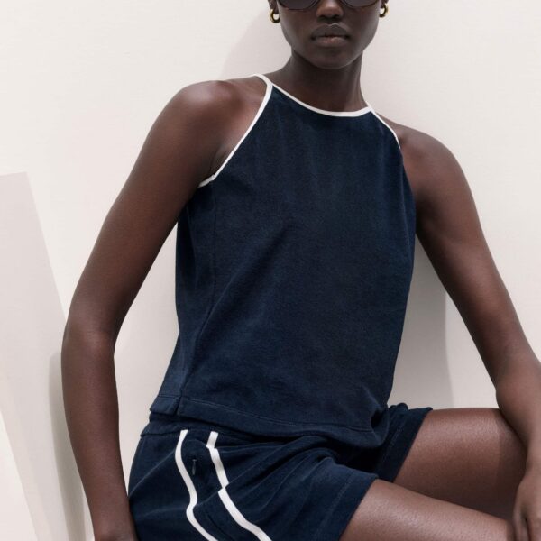Toweling Jersey - Tops - Intelligent British Fashion at Coveti