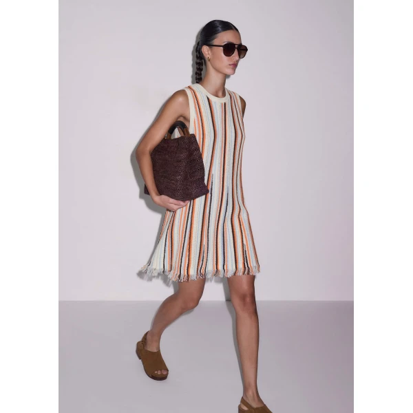 Me and Em Knit Mini Dress
Stripe Cotton Knit, view 4