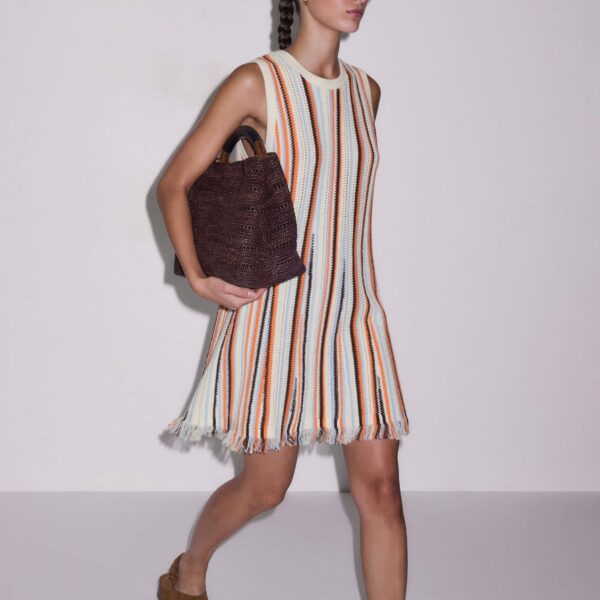 Stripe Cotton Knit - Dresses - Intelligent British Fashion at Coveti