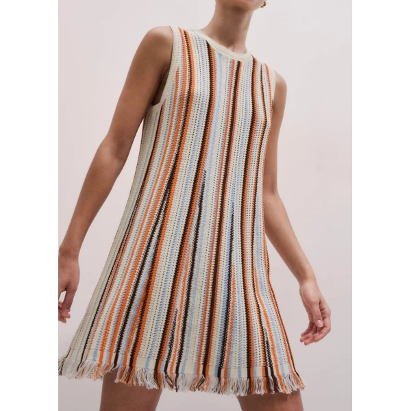 Me and Em Knit Mini Dress
Stripe Cotton Knit, view 5
