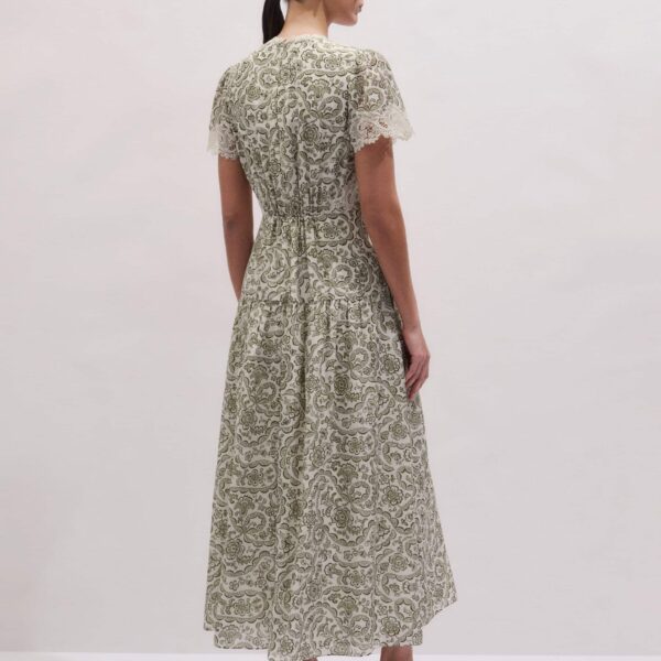 ME+EM Lace Trim Maxi Dress