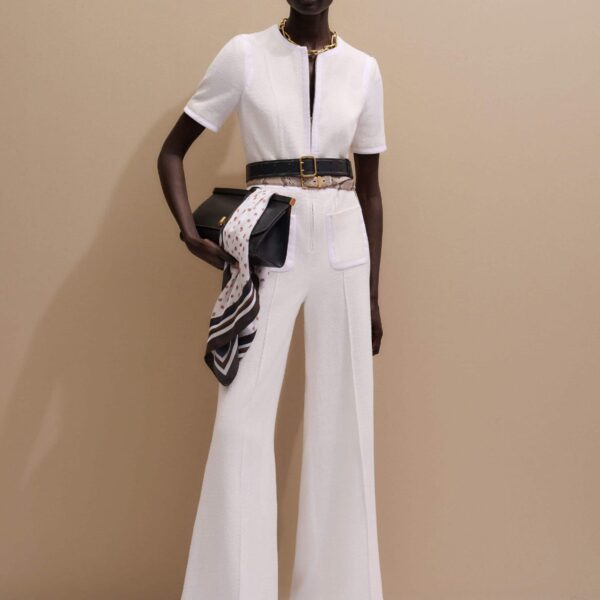 Textured Tweed - Jumpsuit - Intelligent British Fashion at Coveti