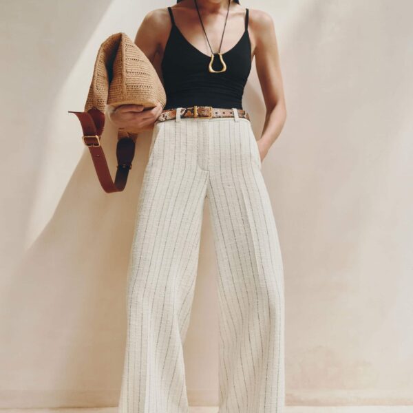 Italian Tweed - Pants - Intelligent British Fashion at Coveti