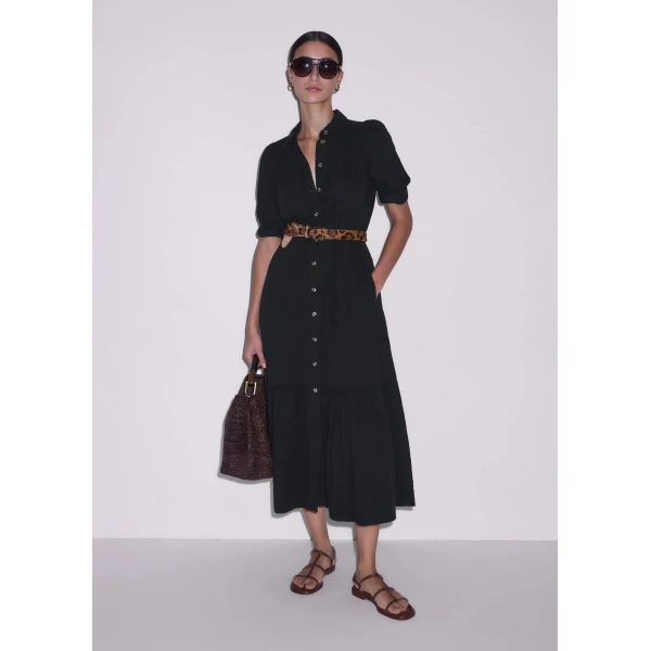 Me and Em Midi Shirt Dress
Cotton Cheesecloth, view 2