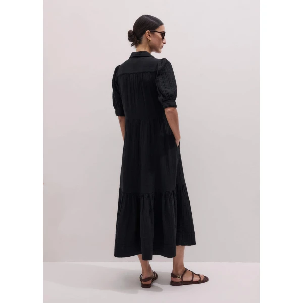 Me and Em Midi Shirt Dress
Cotton Cheesecloth, view 3