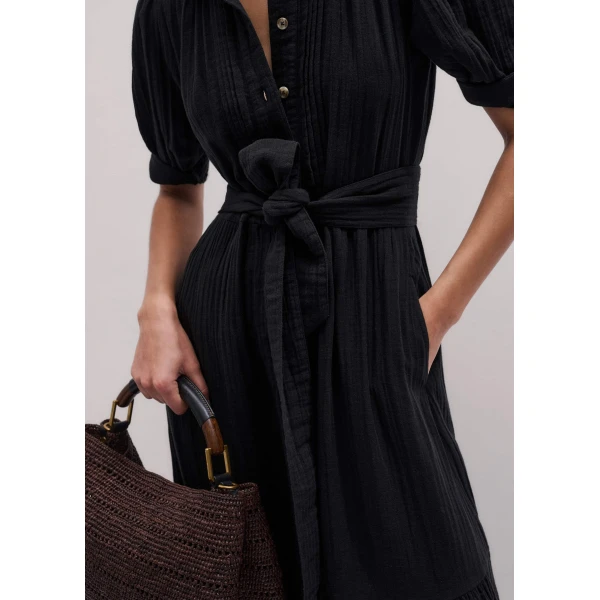 Me and Em Midi Shirt Dress
Cotton Cheesecloth, view 5