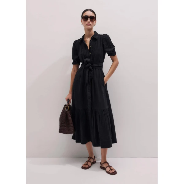Me and Em Midi Shirt Dress
Cotton Cheesecloth, view 6