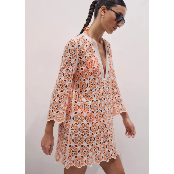 Me and Em Mini Beach Dress
Cotton Crochet Dress, view 6