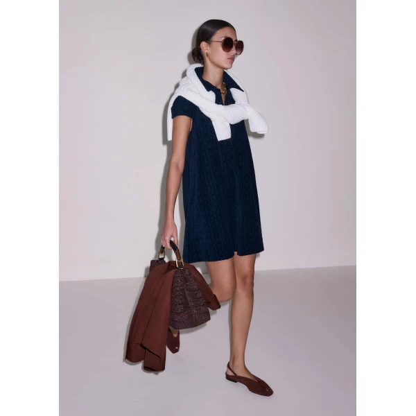 Me and Em Mini Swing Dress
Jacquard Toweling Dress, view 4