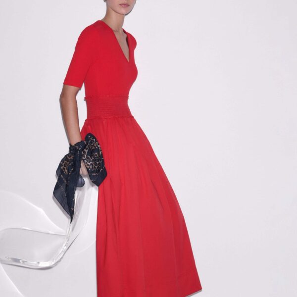 Mixed-Media Jersey - Dresses - Intelligent British Fashion at Coveti