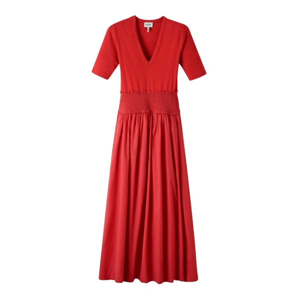 Me and Em Mixed Media Maxi Dress
Mixed-Media Jersey Dress
