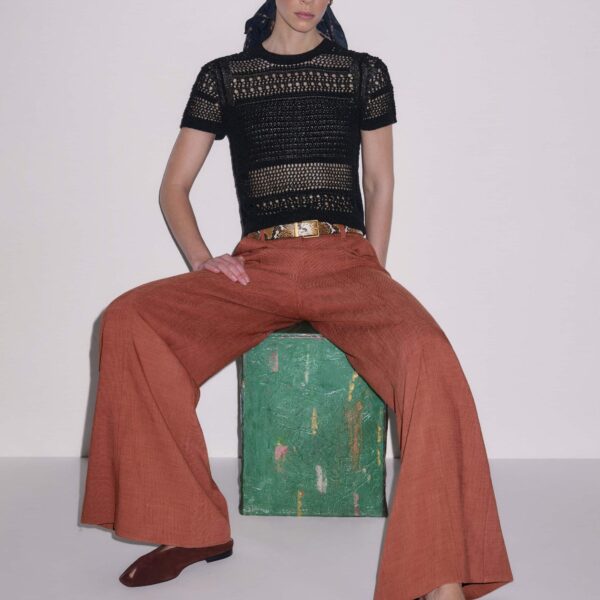 Textured Sheer Knit - Tops - Intelligent British Fashion at Coveti