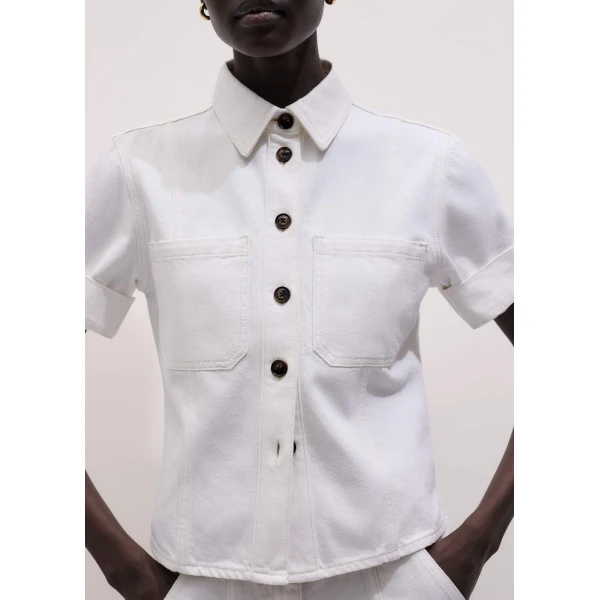 Me and Em Paneled Shirt
Lightweight Denim Top, view 5